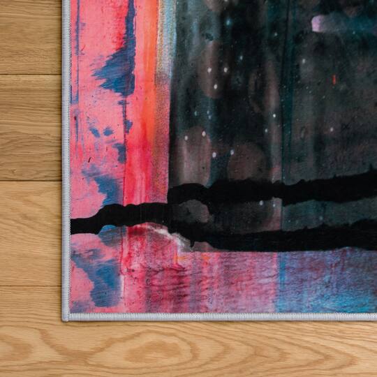 Empire Art Direct 5ft. x 7.5ft. Switching Directions I Tapis D'Art Washable Abstract Area Rug